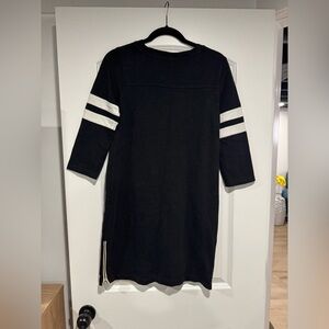 J. Crew 100% cotton t-shirt black dress size XS